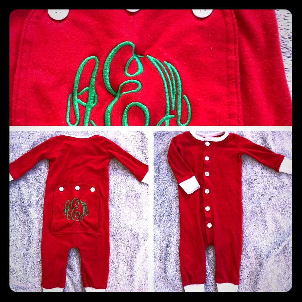 Monogrammed Christmas Pajamas